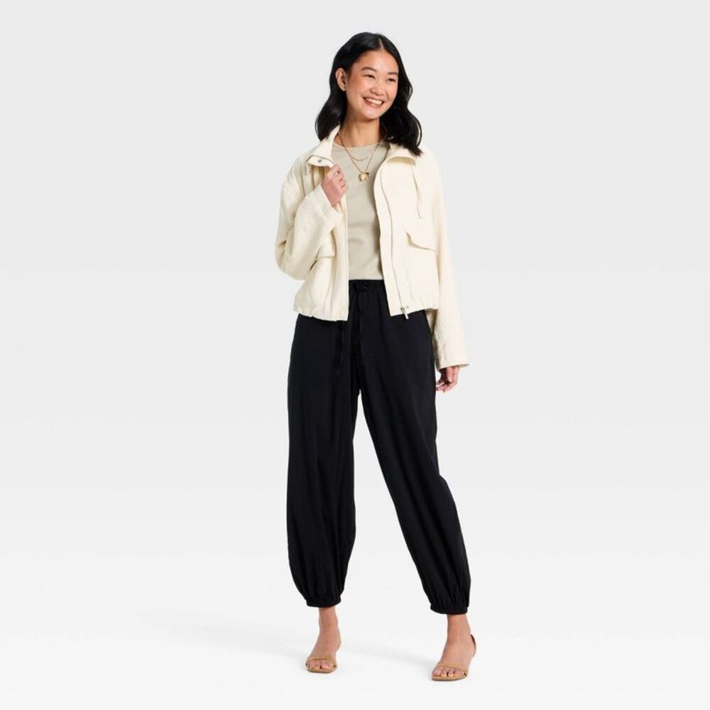 Open Box - A New Day - Women's Full Zipped Modern Gauze Jacket - A New Da White - Picture 3 of 3